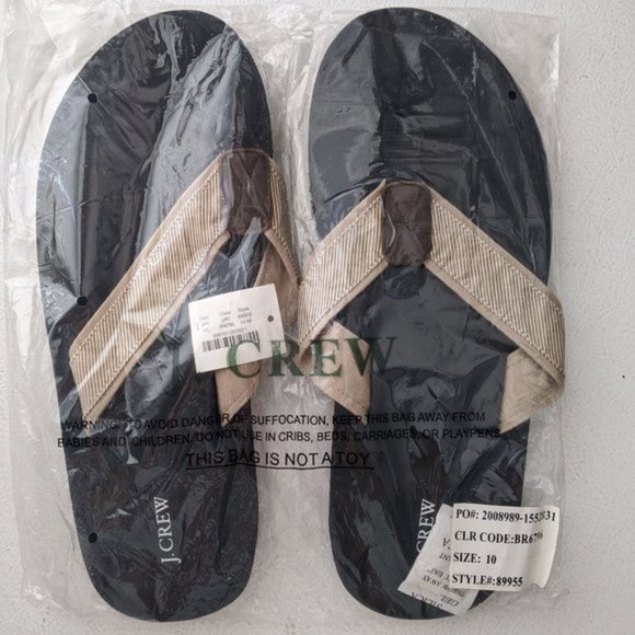 j crew mens flip flops